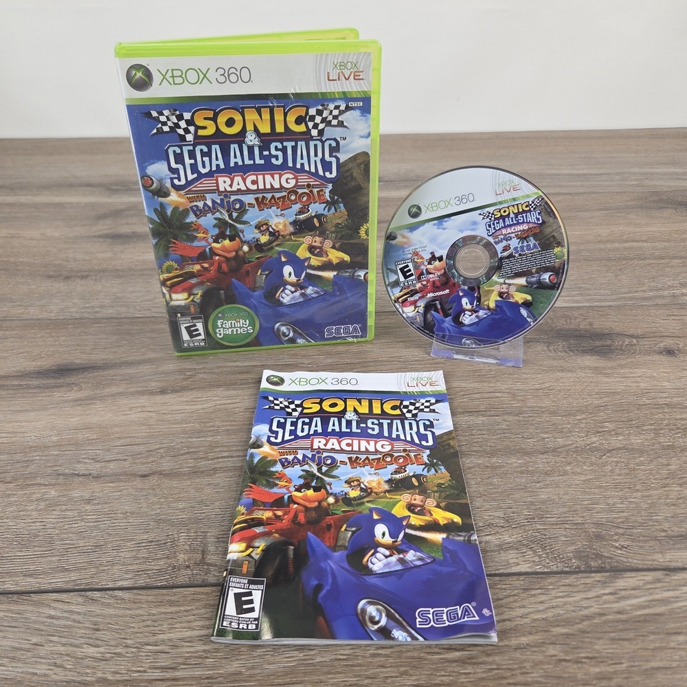Sonic and Sega All-Stars Racing Banjo-Kazooie for Xbox 360 (2009) Complete CIB